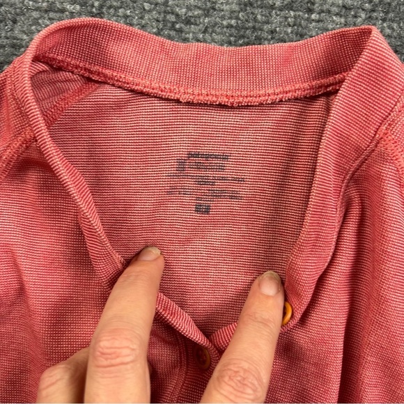 PATAGONIA Women’s Red short sleeve Capilene 1/4 Button down layer shirt Small - Picture 6 of 9